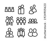 people icon or logo isolated... | Shutterstock .eps vector #1924905623