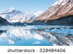 View to Hooker Lake and mt. Cook, Aoraki National Park, New Zeal