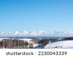 Hills and mountains in winter
