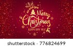 christmas and new year... | Shutterstock .eps vector #776824699