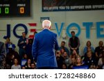Small photo of Raleigh, North Carolina 02/29/2020 Joe Biden speaks at Saint Augustine's University during the 2020 presidential campaign