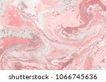 colorful red marble ink paper... | Shutterstock . vector #1066745636