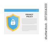 privacy policy. security data... | Shutterstock .eps vector #2072016203