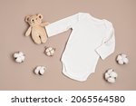 Mockup Of White Infant Bodysuit ...