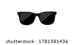 black rayban glasses on a white ...