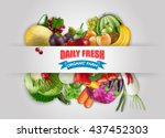 vegetables and fruits | Shutterstock . vector #437452303