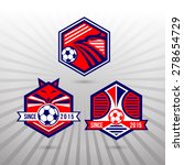 set of soccer football badge... | Shutterstock .eps vector #278654729