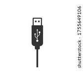 usb flash drive cable icon... | Shutterstock .eps vector #1755649106