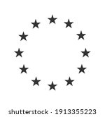 european star flag symbol. eu...