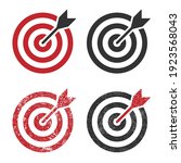 bullseye target icon symbol.... | Shutterstock .eps vector #1923568043