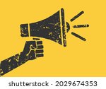 megaphone music flat style icon ... | Shutterstock .eps vector #2029674353