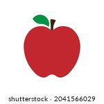 apple icon shape symbol. fruit... | Shutterstock .eps vector #2041566029
