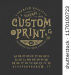 font custom print.  hand... | Shutterstock .eps vector #1170100723