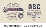 font automaster. hand crafted... | Shutterstock .eps vector #1194434503