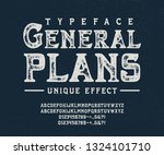 font general plans. crafted... | Shutterstock .eps vector #1324101710