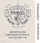 Font Travel Back In Time. Craft ...