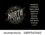 font the north star. craft... | Shutterstock .eps vector #1889565460