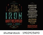 font iron brotherhood. craft... | Shutterstock .eps vector #1902925693
