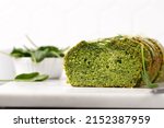 Spinach Cake With Flaked...