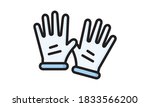gloves icon colored symbol... | Shutterstock .eps vector #1833566200