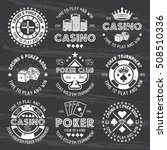 poker and casino set of vector... | Shutterstock .eps vector #508510336