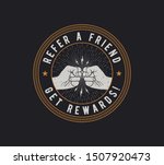 refer a friend badge design.... | Shutterstock .eps vector #1507920473