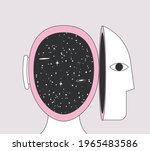 inner world or inner space or... | Shutterstock .eps vector #1965483586