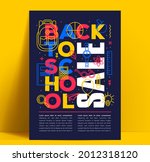 back to school sale flyer or... | Shutterstock .eps vector #2012318120
