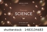3d molecules vector design.... | Shutterstock .eps vector #1483134683