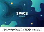 space background design. cute... | Shutterstock .eps vector #1505945129