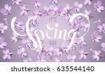 soft pastel color floral 3d... | Shutterstock .eps vector #635544140