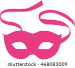 pink carnival mask | Shutterstock .eps vector #468083009