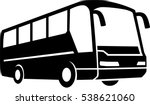 tour bus silhouette