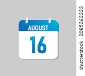 white daily calendar icon... | Shutterstock .eps vector #2085263323