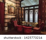 Small photo of Istanbul / Turkey - 12/03/2019: Interior of Pera Palace Hotel, iconic Istanbul hotel where Agatha Christine and other famous people stayed.