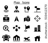 map icons | Shutterstock .eps vector #533412370