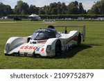 Small photo of Chantilly, France - September 2016: Peugeot 905 Evo 1 Ter, driven by Christophe Bouchut, Eric Helary and Geoff Brabham in 1993 during their victory at the 24 Hours of Le Mans.