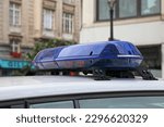 Small photo of Siren atop of a Belgian police car.