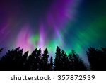 Colorful northern lights