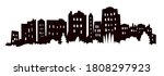 modern cityscape black... | Shutterstock .eps vector #1808297923