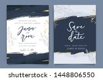 indigo blue set card wedding... | Shutterstock .eps vector #1448806550