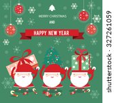 christmas   new year   kids  | Shutterstock .eps vector #327261059