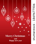christmas concept graphic... | Shutterstock .eps vector #1869677506
