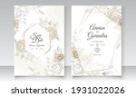  beautiful floral frame wedding ... | Shutterstock .eps vector #1931022026