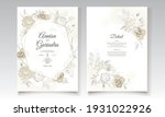  beautiful floral frame wedding ... | Shutterstock .eps vector #1931022926