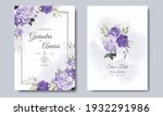  elegant wedding invitation... | Shutterstock .eps vector #1932291986