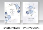  beautiful floral frame wedding ... | Shutterstock .eps vector #1933929023