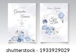  beautiful floral frame wedding ... | Shutterstock .eps vector #1933929029