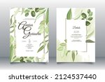  elegant wedding invitation... | Shutterstock .eps vector #2124537440