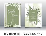  elegant wedding invitation... | Shutterstock .eps vector #2124537446